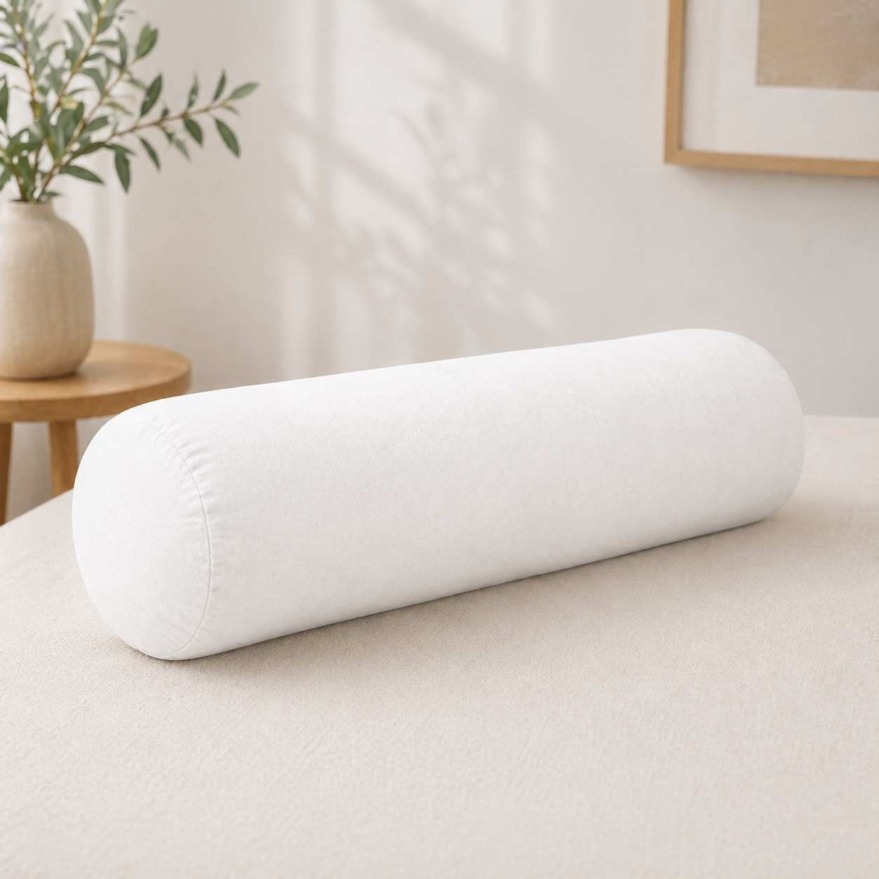 Fiber Side Pillow – Long & Super Comfortable (White)